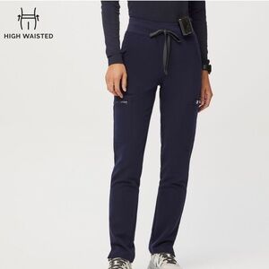 FIGS scrub high waisted Yola skinny pants - Navy medium
